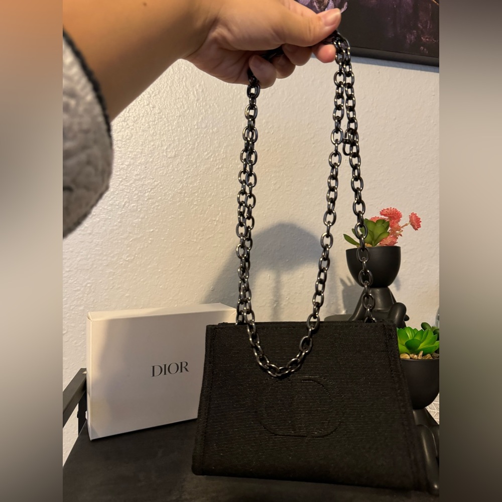 NWOT Black Dior trousse pouch